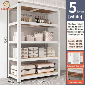 Perfect 4/5/6 layers adjustable angle steel shelf metal shelf heavy duty multi-purpose shelf living room shelf kitchen cabinet storage shelf storage shelf shelf baking varnish