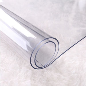 Available 30 years-PVC Table Cloths Heat Resistant Transparent PVC Tablecloth Waterproof Table Cover