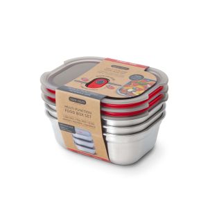 Black+Blum Stainless Steel Multi-Function Food Box Set of 3