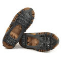 24 Teeth Spikes Crampons, Ice Snow Grips Cleats Crampons for Hiking Fishing. 