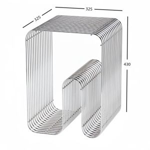 xpkQ Stainless Steel Small Coffee Table Nordic Simple Modern Creative Living Room Sofa Side Table Geometric Book Storage Shelf 6B2Z9