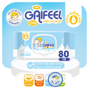 Gói 80 khăn giấy ướt GAIFEEL cho bé khăn ướt khăn lau em bé Tất cả các loại khăn ướt