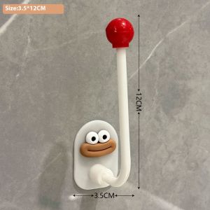 YZLong Cute Cartoon Bathroom Hook Strong Adhesive No Drilling Perfect for Towels and Clothes