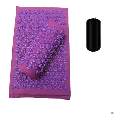 |✈♢Massager Mat Shakti Mat Massage Yoga Mat Acupressure Relieve Stress Back Body Pain Spike Mat Acupuncture Massage Cushion♢✈