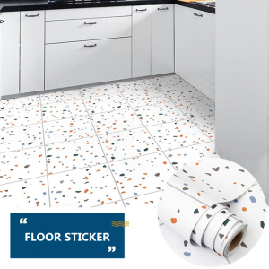Floor Sticker Bathroom Waterproof Wallpaper Self Adhesive Thick Non-slip Ground Mat Mildewproof Wall Decals