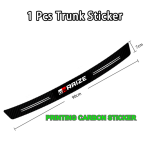 5pcs sepaket stiker mobil raize gr sport sticker carbon 3d pengaman mobil toyta gr raize gazoo racing