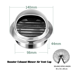 7 Metal Blades Inline Duct Fan / Exhaust Fan / Kipas Angin Hexos Industri 220V 6 Inch 4 Inch / 1 Rumah Toilet Dapur Restoran Udara Hisap Angin Nyaman Aman Sejuk Dingin Ventilasi Plafon