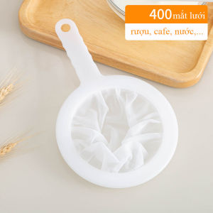 Dụng Cụ Lọc Sữa Hạt Có Tay Cầm Bằng Nhựa Chắc Chắn Vợt Lọc Sữa Hạt Và Bã Trà Bằng Vải Lưới Mịn Tiện Lợi Cho Nhà Bếp