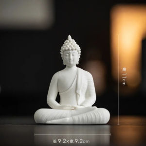 Sakyamuni Buddha Statue Large Buddhist statue Tathagata Buddha Figure Buddha Led ring light bespoke Living Room Incense Porch