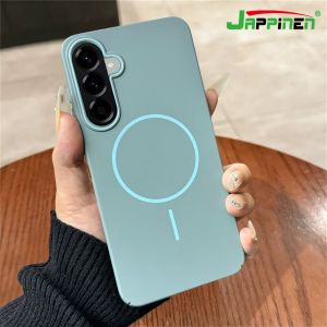 Magnetic Matte Phone Case for Samsung Galaxy A57 A37 A17 5G A07 4G A16 LTE A06 5G A26 A36 A56 Magsafe Wireless Charging Cover Casing