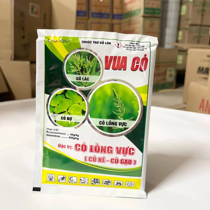 Thuốc trừ cỏ lúa Vua Cỏ gói 21,5gram. Thuốc trừ cỏ hậu nảy mầm, thuốc ...