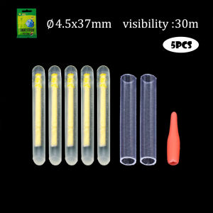 5pcs Fishing Floating Light Stick Firefly Fluorescent Light Stick Night Floating Stick Light Dark Light Stick Fishing Tools