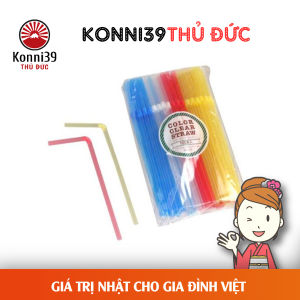 TÚI 100 ỐNG HÚT NHỰA NHẬT BẢN (CHIỀU DÀI 21CM)