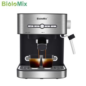 Máy pha cà phê Espresso nhãn hiệu BioloMix CM6866 công suất 1050W áp suất 20bar - Hàng chính hãng bảo hành 12 tháng