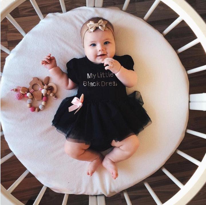 Buy COOKDATE-baby girl dress Black 3-6 Months 0-24 Months Toddler Baby  Girls Kids Sleeveless Solid Summer Party Princess Dress Clothes at Amazon.in