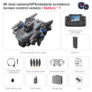 K812MAX drone 2.4-inch screen control high-definition aerial photography brushless motor real-time image transmission GPS positioning one-key return