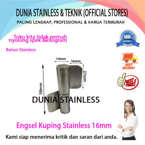 Engsel Kuping Stainless 16mm