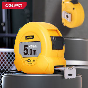 Thước Cuộn Thép Deli 3 Gạo 5 Gạo 7.5m10M Thước Hộp Tự Khóa DL280316 Thước Tròn Hệ Mét DL280519