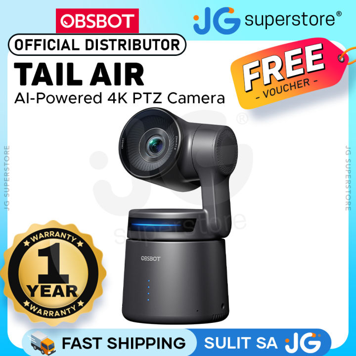 OBSBOT Tail Air AI-Powered 4K PTZ Streaming Camera with Intelligent ...