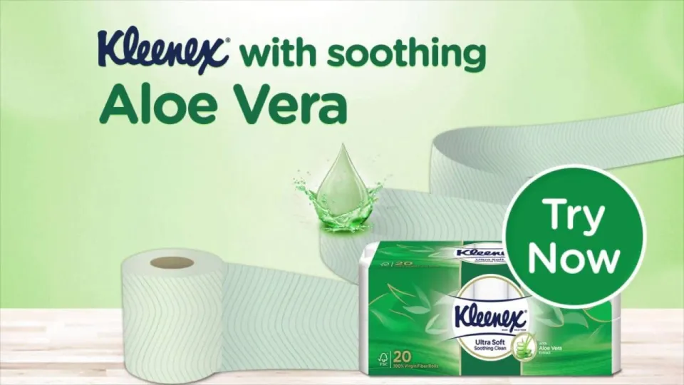 Kleenex Ultra Soft Mega Aloe Vera Toilet Tissue (20 Rolls x 190's) | Lazada