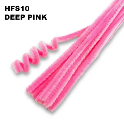 90-100pcs per bundle 6mm Fuzzy Wire chenille stems diy craft christmas twist sticks wire handmade fluffy pipe cleaner crafts