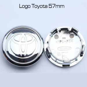 Logo mâm xe Toyota chụp mâm chụp Lazang xe Toyota đường kính 57mm.