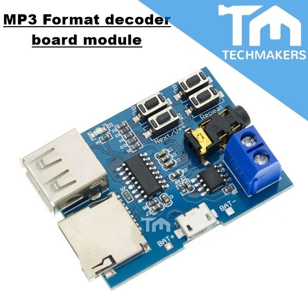 MP3 Module Lossless Decoder Board Power Amplifier TF-Card U Disk MP3 ...