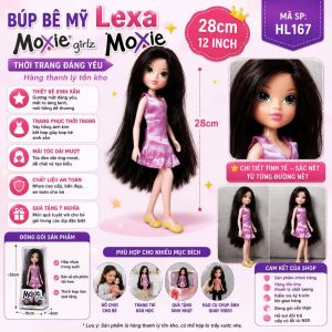 🌟 Búp Bê Mỹ Lexa Moxie Girlz 28cm (12 Inch) Thời Trang Đáng Yêu – Hàng Thanh Lý Tồn Kho HL167