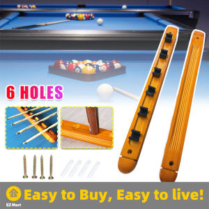 【Fast Shipping】 1pc Pool Cue Rack Wooden Cue Wall Rack Mounted Pool Billiard Snooker Stick Holder Rack for Snooker Accessorie Billiard Cue Rack Billiard-Stick-Holder