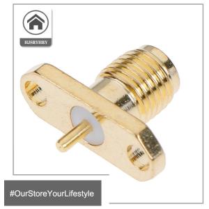 🎄【Special price】HITN SMA FEMALE 2 HOLE PANEL FLANGE JACK พร้อมขั้วต่อแบบ POST ขั้ว RF