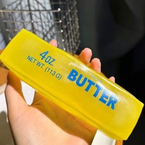 EINC033421 No Bounce Butter Stick Squeeze Toy Stress Relief Hand Relaxation Fidget Toy Decompression Simulation Food Toy Gift