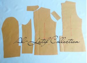 Pola instan /pola jiplak jaz atau blazer wanita