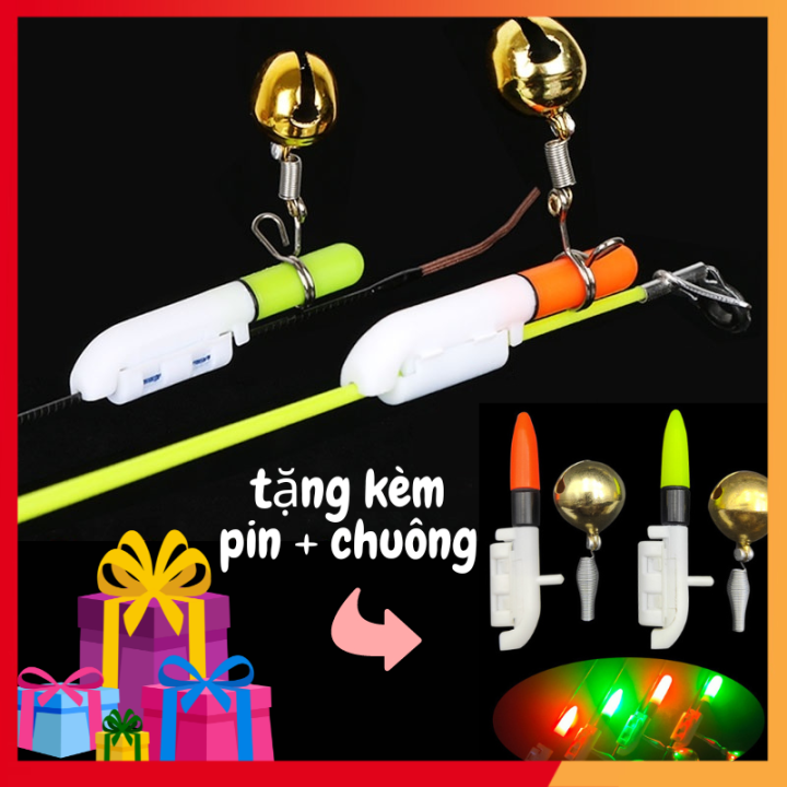 [TẶNG PIN+CHUÔNG] Đèn led câu cá tự động phù hợp câu đài, câu lục, câu ...