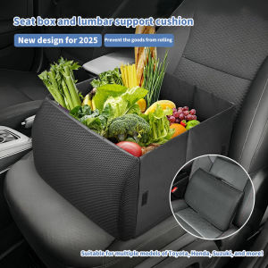 Car Lumbar Support Lumbar Pillow Storage box 2-in-1 Foldable Foreign Trade Storage Multifunctional All Season Universal