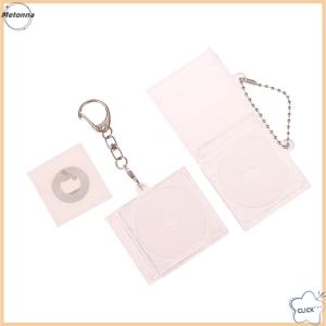 Follow Get More【Metonna】 1 PCS Blank Album Mini CD Case Key Chain For DIY Backpack Hanging Decor Keychain Pendant