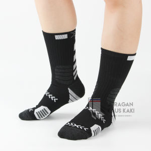 Kaos Kaki Panjang Olahraga Tebal Basket Fitness Gym Compression Socks