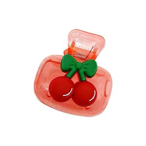 INVADER Dust-proof Cherry Toothbrush Holder Dual Holes Cherry Pattern Toothbrush Head Protection Box Cute Drainage Ventilation Toothbrush Case Cap Daily Use