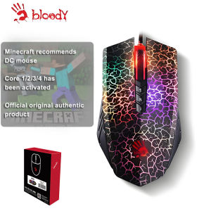 BLOODY A70 Light Strike Gaming Mouse 6200CPI，Acceleration 35 g Key Response 0.2 msMetal X’Glide Armor Boot