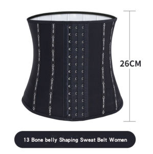 KINLEED Sweat-burning Fat-burning Latex Waist Trainer Tummy Trimmer Waist Trainer Belt Body Shaper Exercise Girdle Slimming Abdominal Belt for Women Postpartum