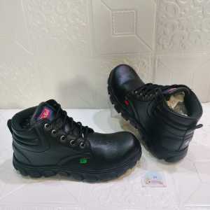 SEPATU SAFETY BOOTS KULIT SINTETIS PRIA/SEPATU PROYEK TAMBANG UJUNG BESI BERKUALITAS