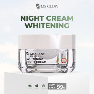 MS Glow Whitening Night Cream - Krim Malam Untuk Kulit Kusam