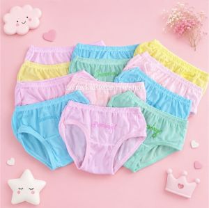 1PC Kids underwear panty cotton girls breathable panties 1-13 years old