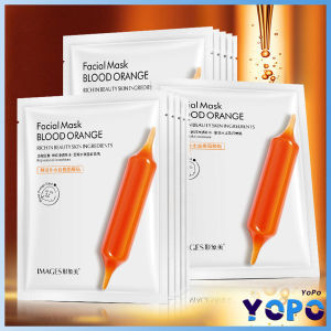 YoPo Face Mask Hydrating Moisturizing Skincare Blood Orange and Vitamin C Soothes Skin