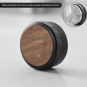 Bincoo ชุดผงอัดผงกาแฟอัดไม้บาลบูสามชิ้นสามารถปรับรากฐานแรงดันสูงได้