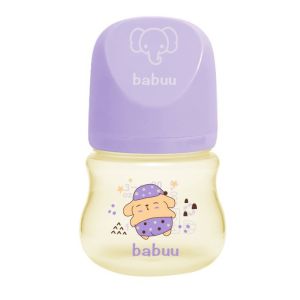 Bình sữa cổ rộng PPSU Babuu baby Nhật bản mẫu mới 90ml/180ml/240ml ( tặng kèm một núm ti ) Nắp bầu