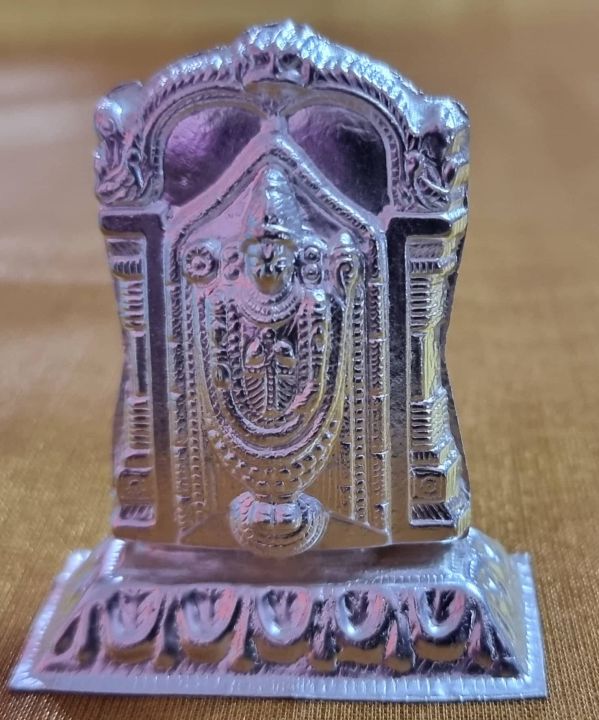 Original Pure Silver Balaji Idol for Car Dashboard / Pooja Room ( Size ...