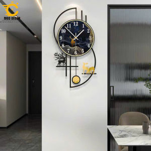Đồng hồ treo tường trang trí công phượng tráng gương MOD Decor Lianzhang JJT mã 2608