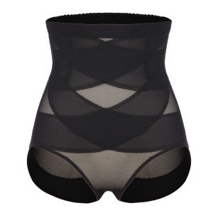 High Waist Trainer Panty Women Tummy Control Cross Compression Underwear Slimming Knickers Body Shaper Corset Belly Trimmer Girdle