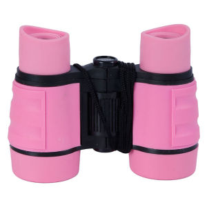 Childrens telescope color rubber handle non-slip toy binoculars adjustable magnification 4x30 educational toy.