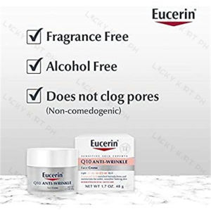 Eucerin Q10 Anti-Wrinkle Face Cream 48g Pro Retinol Night Cream 48g Day Night Deep Hydrating Moisturizing Whitening Face Cream Anti-Aging Skin Care